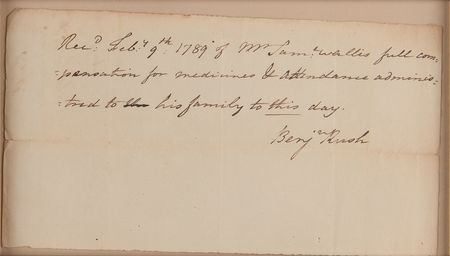 Lot #355 Benjamin Rush Autograph Medical Document Signed - Image 2