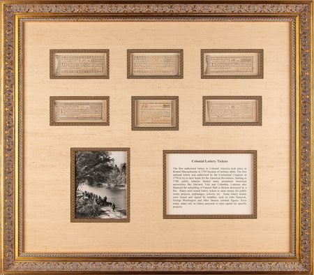 Lot #280 Colonial Lottery Tickets (6) - Image 1