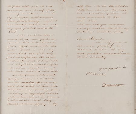 Lot #369 Daniel Webster Letter Signed, Honoring Minuteman Isaac Davis: 