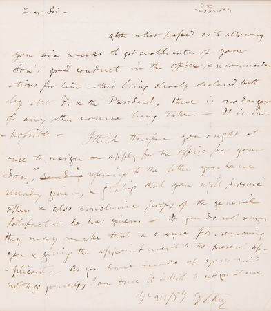 Lot #518 Francis Scott Key Autograph Letter Signed - Image 2