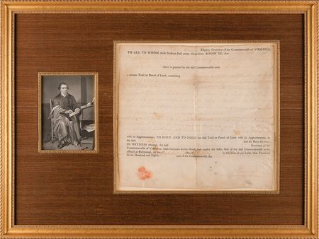 Lot #306 Patrick Henry Document Signed - Image 1