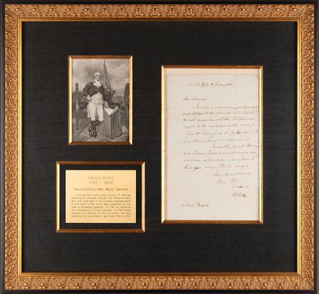 Lot #523 Henry Knox Revolutionary War-Dated Autograph Letter Signed - Image 1