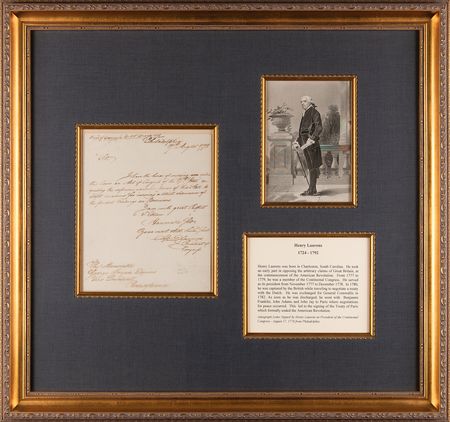 Lot #524 Henry Laurens Revolutionary War-Dated Autograph Letter Signed - Image 1