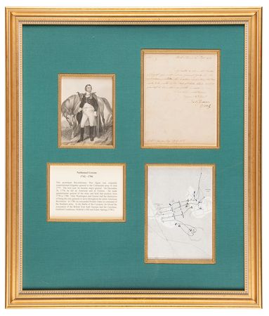 Lot #377 Nathanael Greene Revolutionary War-Dated Letter Signed, Ordering a Barracks to be Built in Rhode Island - Image 1