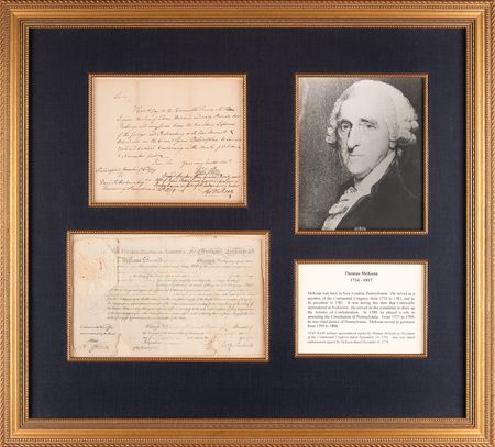 Lot #335 Thomas McKean (2) Revolutionary War-Dated