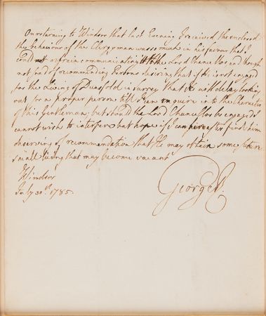 Lot #320 King George III Autograph Letter Signed - Image 2