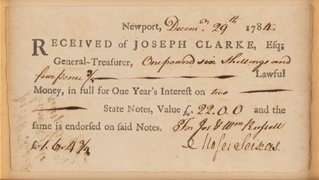 Lot #356 Moses Seixas Document Signed - Image 2