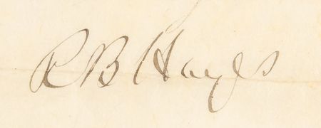 Lot #95 Rutherford B. Hayes Partial Document Signed as President - Image 2
