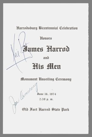 Lot #630 Neil Armstrong Signed Program - Image 1