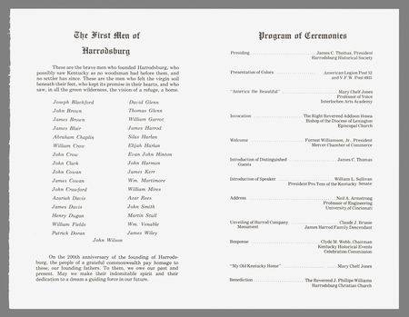 Lot #630 Neil Armstrong Signed Program - Image 2