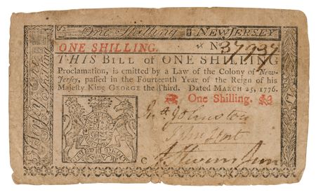 Lot #305 John Hart Signed Revolutionary War-Dated Currency (1776) - Image 1