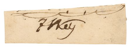 Lot #318 Francis Scott Key Signature
