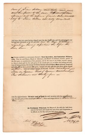 Lot #293 Peter Force Document Signed - Image 1