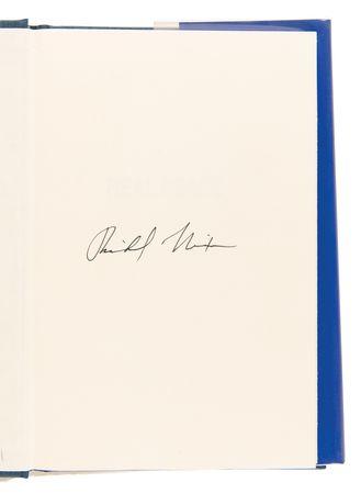 Lot #126 Richard Nixon Signed Book - Real Peace - Image 4