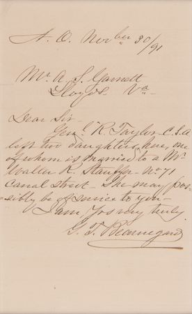 Lot #454 P. G. T. Beauregard Autograph Letter Signed - Image 2