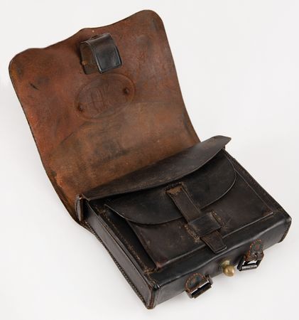 Lot #473 Civil War US 1st 1864 Pattern .58 Caliber Cartridge Box Cartridge Box - Image 3