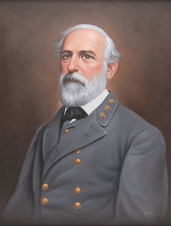 Lot #526 Robert E. Lee Painting - Image 1