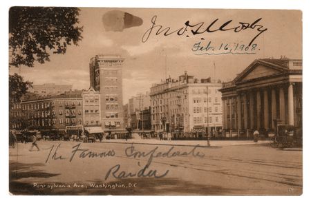 Lot #545 John S. Mosby Signed Postcard - Image 1