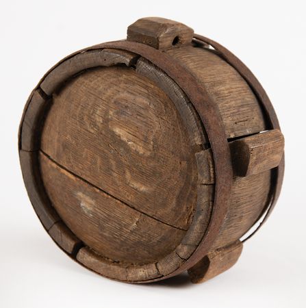 Lot #556 Revolutionary War-era Canteen Wooden Canteen - Image 1