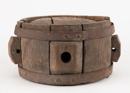 Lot #556 Revolutionary War-era Canteen Wooden Canteen - Image 2