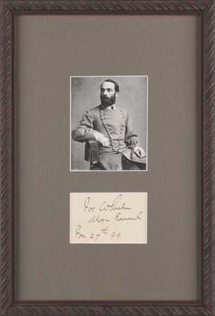 Lot #586 Joseph Wheeler Signature - Image 1