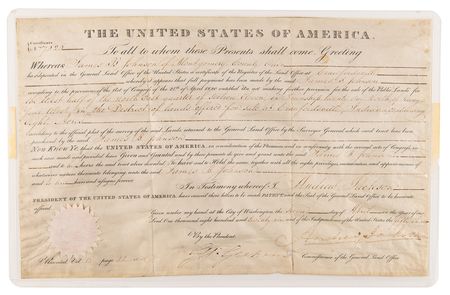 Lot #98 Andrew Jackson Document Signed as President - Image 2