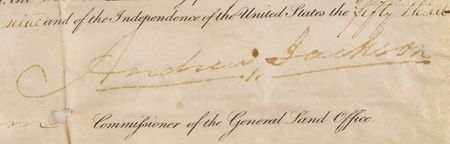 Lot #98 Andrew Jackson Document Signed as President - Image 3