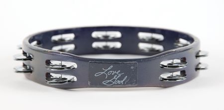 Lot #755 Prince Personally-Owned 'Purple Rain' Tambourine - Gifted to a Minneapolis Florist - Image 1