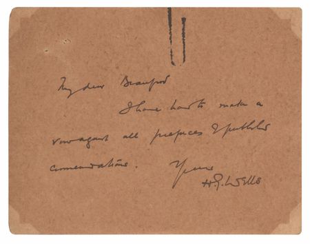 Lot #729 H. G. Wells Autograph Letter Signed - Image 1