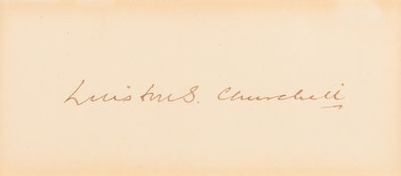 Lot #197 Winston Churchill Signature - Image 2