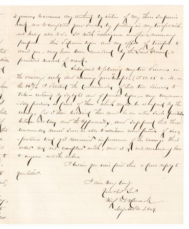 Lot #503 Winfield Scott Hancock (2) Autograph Letters Signed - 