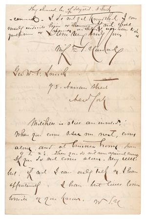 Lot #503 Winfield Scott Hancock (2) Autograph Letters Signed - 