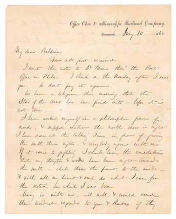 Lot #535 George B. McClellan (2) Autograph Letters Signed: 