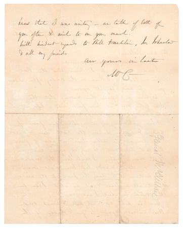 Lot #535 George B. McClellan (2) Autograph Letters Signed: 