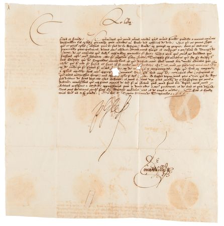 Lot #205 King Philip II Letter Signed - Image 1