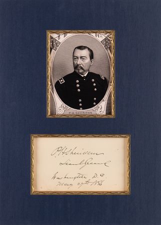 Lot #564 Philip H. Sheridan Signature - Image 1