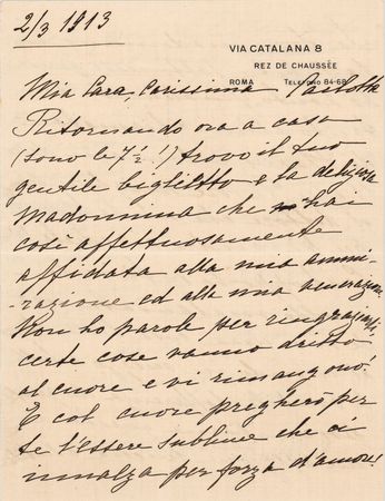 Lot #773 Giacomo Puccini Autograph Letter Signed - Image 2