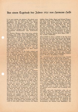 Lot #718 Hermann Hesse Typed Letter Signed - Image 2