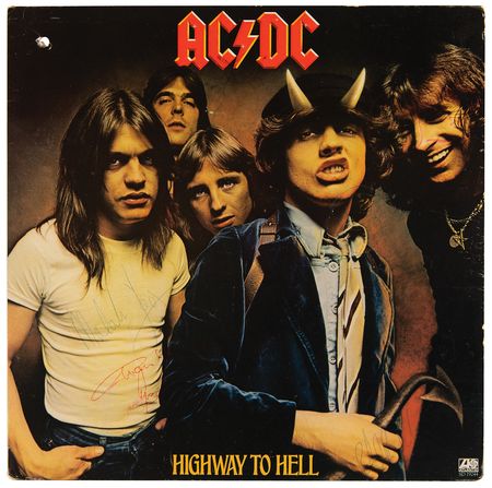 Lot #737 AC/DC Signed Album - Highway to Hell - Signed Twice by Bon Scott - Image 1