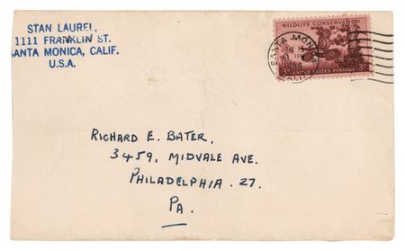 Lot #1008 Stan Laurel Autograph Letter Signed - Image 2