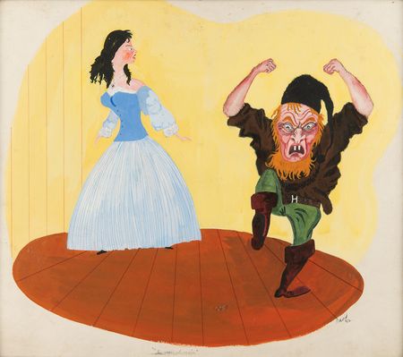 Lot #694 John Le Carre Original Painting of 'Rumpelstiltskin' - Image 1
