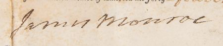 Lot #124 James Monroe Document Signed as President - Image 2