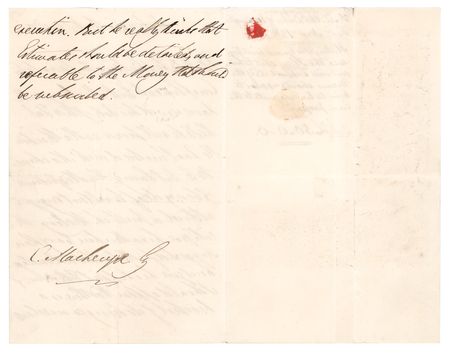 Lot #584 Duke of Wellington Autograph Letter Signed - Image 2