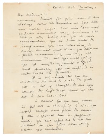 Lot #982 W. C. Fields Autograph Letter Signed to His Mistress - Image 2