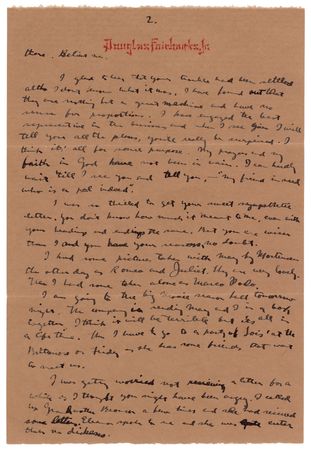 Lot #981 Douglas Fairbanks, Jr. Autograph Letter Signed to Actress Betty Bronson, His Boyhood Crush - Image 2