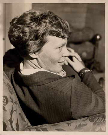 Lot #597 Amelia Earhart Signed Photograph - Image 1