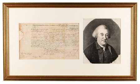 Lot #176 John Hanson Rare Continental Army Appointment for a Captain in the 7th Massachusetts Regiment, Signed as President of the Confederation Congress (1782) - Image 1