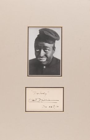 Lot #1084 Bert Williams Signature - Image 1