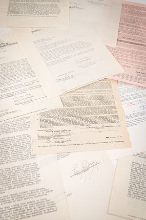Lot #787 Big Band (9) Documents Signed with Basie, James, Goodman, and Dorsey - Image 1