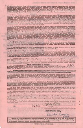 Lot #787 Big Band (9) Documents Signed with Basie, James, Goodman, and Dorsey - Image 3